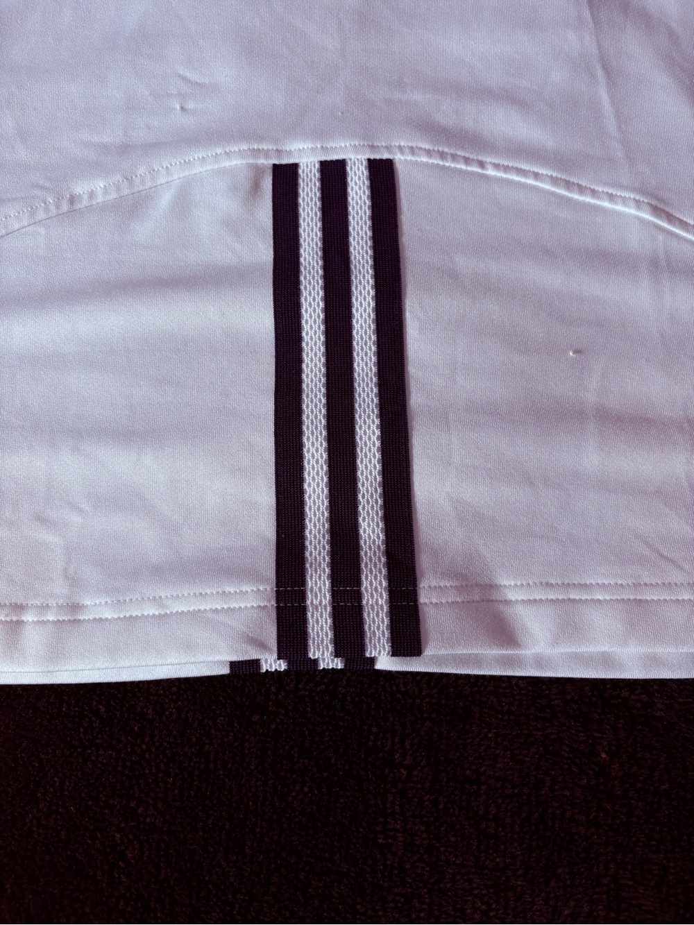 Adidas ClimaLite Y2K rare centered 3 stripes white tennis golf skirt skort L VGC - Picture 6 of 8